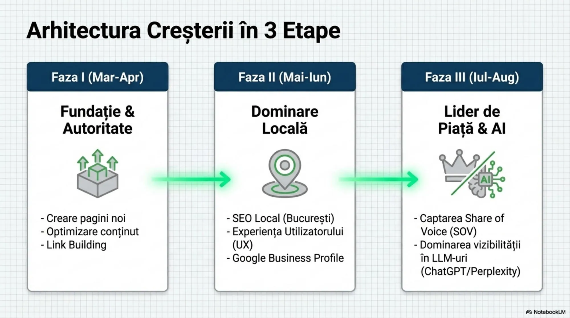 Arhitectura creșterii în 3 etape pentru Inbox Marketing